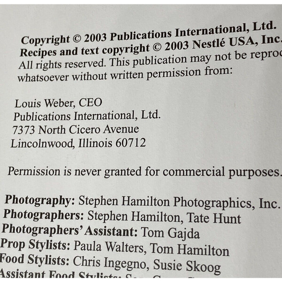 Nestle Vintage 2003 Collection Dessert Breakfast And Brunch 191 Pages Recipes - Picture 4 of 13